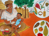 Painting on the Front Wall of a Medical Dispensary  Joal  Senegal  West Africa  Africa