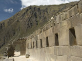 Ancient Doorway to Enter the Top of the Inca Ruins of Ollantaytambo  the Sacred Valley  Peru