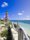 High Rock Lighthouse at High Rock  Grand Bahama  the Bahamas  West Indies  Central America