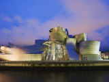 The Guggenheim  Designed by Canadian-American Architect Frank Gehry  on the Nervion River