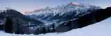 Chamonix Valley  Mont Blanc and the Mont Blanc Massif Range of Mountains