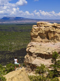 Escarpment and Lava Beds in El Malpais National Monument  New Mexico