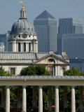 Docklands Skyline from Greenwich  London  England  United Kingdom  Europe