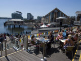 Outdoor Cafe at Mermaid Quay  Cardiff Bay  Cardiff  Wales  United Kingdom  Europe