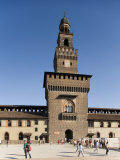 Sforza's Castle  Milan  Lombardy  Italy  Europe