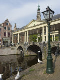 The Corn Bridge  Centre of the Old Town  Leiden  Netherlands  Europe