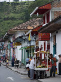 Street View of the Colonial Town of Salento  Colombia  South America