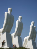 Mennesket Ved Have Statue of the Artist Wiig Hansen Located by the Beach in Esbjerg