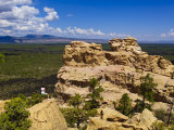 Escarpment and Lava Beds in El Malpais National Monument  New Mexico