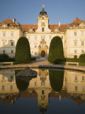 Baroque Valtice Chateau at Sunrise  Valtice  Brnensko Region  Czech Republic  Europe