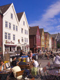 The Historic District of Bryggen in Bergen  Norway  Scandinavia  Europe