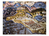 Port of Nice  Miniature from book of Suleiman I  1545