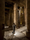 Interior of the Temple of Seti I  Abydos  Egypt  North Africa  Africa