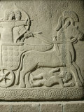 King Striking Down Enemies from his Chariot  Relief  10th-8th century BC