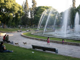 Plaza Independencia  the Main City Square  Mendoza  Argentina  South America