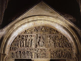 The Last Judgement  12th century  Abbey Church of Saint Foy  Aveyron  France