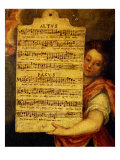 Music Score from Magnificat for 4 Voices  Composed by Cornelius Verdonck 1563-1625