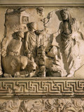 Aeneas and the Sanctuary of the Penates  Relief  Monumental Altar