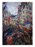 Rue St Denis in Paris During Patriotic Festival of June 30  1878