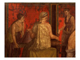 Women Performing Cult of Eleusinian Mystery  Fresco  from Villa of Mysteries  Pompeii