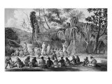 Native Chiefs of Tikopia Receiving Officers of the Astrolabe