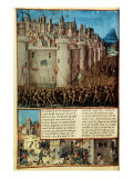 Capture and Sack of Antioch in 1098  First Crusade  French manuscript 15th century