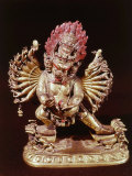 Heruka  Buddhist God  Emanation of the Buddha Aksobhya  Gilded Bronze  18th century