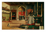 Saint Jerome (341-420) in his Study