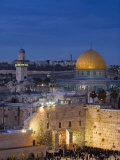 Dome of the Rock and the Western Wall  Jerusalem  Israel  Middle East