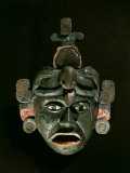 Mask in Jade and Shell Mosaic  Mayan Early Classical period 300-600 AD  Tikal  Guatemala