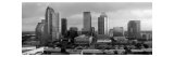 Black and White Skyline of Downtown Tampa