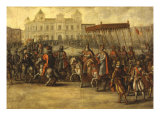 Emperor Charles V  Entering Bologna  Italy for his Coronation  1530