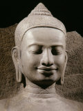 Face  Buddha Protected by the Naga  Sandstone  late 12th - early 13th century