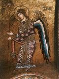 Figure of An Angel from 12th century Byzantine Mosaic on Cupola of the Martorana Church in Palermo