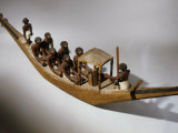 Boat  Model  Painted Wood c 2000 BC Middle Kingdom Egyptian
