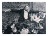Edouard Colonne  1838-1910 French Conductor  Conducting Choir
