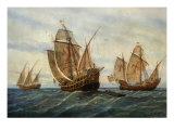 Caravels of Christopher Columbus  1451-1506 Italian (Genoese) Explorer