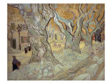 The Road Menders at Saint-R  or Large Plane Trees  1889