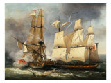 Engagement Between French Corvette La Bayonnaise and English Frigate The Ambush  14 December 1798