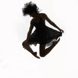 Woman Jumping in the Air Dancing