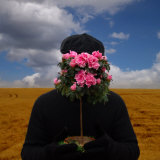 Human Figure Holding Potted Plant  Surrealist Theme