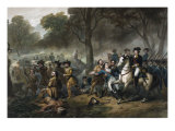 George Washington 1732-1799  First US President  on Horseback during the Battle of Monongahela