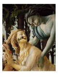 La Primavera (Spring)  Detail of Right Hand Side with Wind  c1475