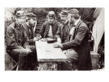 The Comte de Paris and his Brother  the Duc de Chartres  Playing Dominoes as Guests of the Army of 
