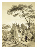 Bridge near Canton  Plate 30 from 'Sketches of China'  engraved by Eugene Ciceri