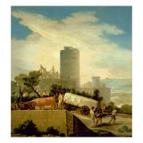 Transporting a Stone Block  1786-87