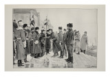 Lady Minto Presenting Colours to Herchmer's Horse  on Leaving Ottawa  from JC Hemment Photograph