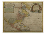 Map of Central and North America  Published in 1700  Paris