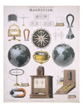 Magnetism  illustrations of Natural Philosophy  published in 'Popular Diagrams' by James Reynolds  