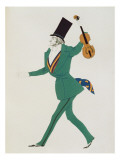Costume Design for Paganini in 'The Enchanted Night' by Gabriele d'Annunzio
